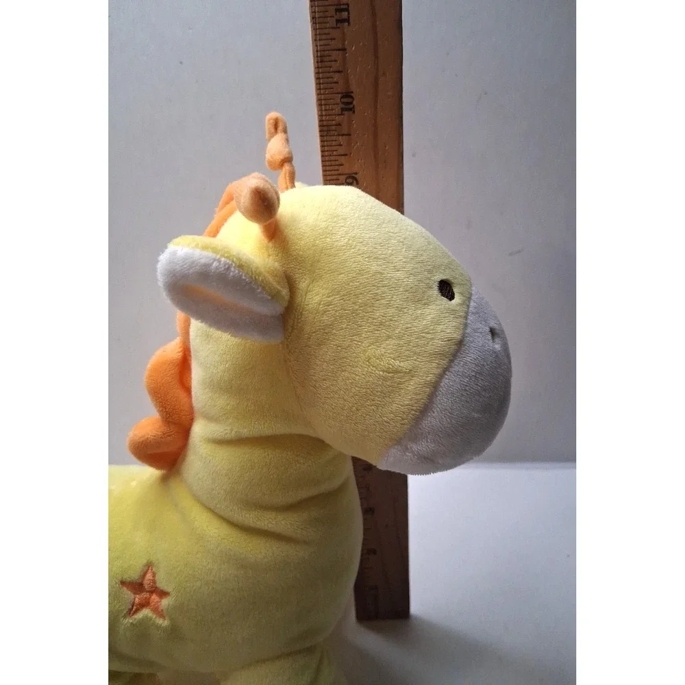 Carters Child of Mine Plush Yellow Orange Giraffe Baby Toy Wind Up Musical 2015